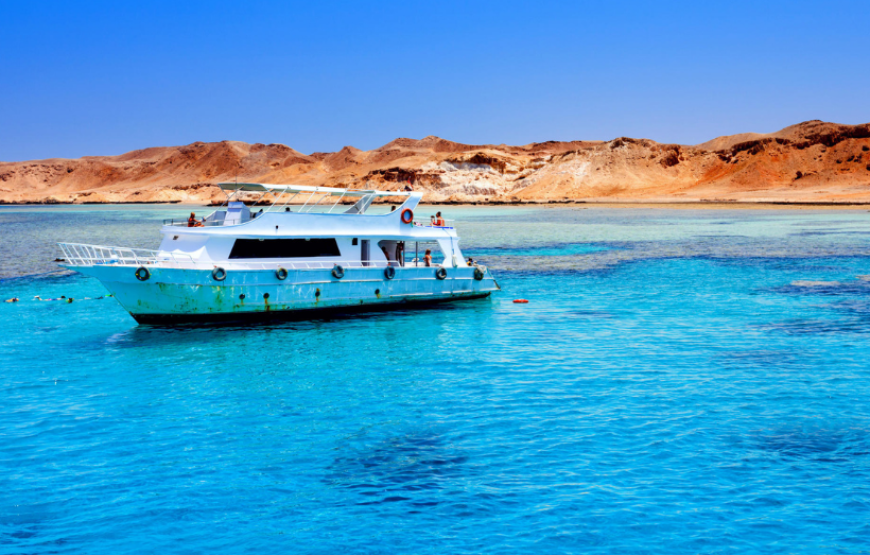 TIRAN ISLAND ON A YACHT